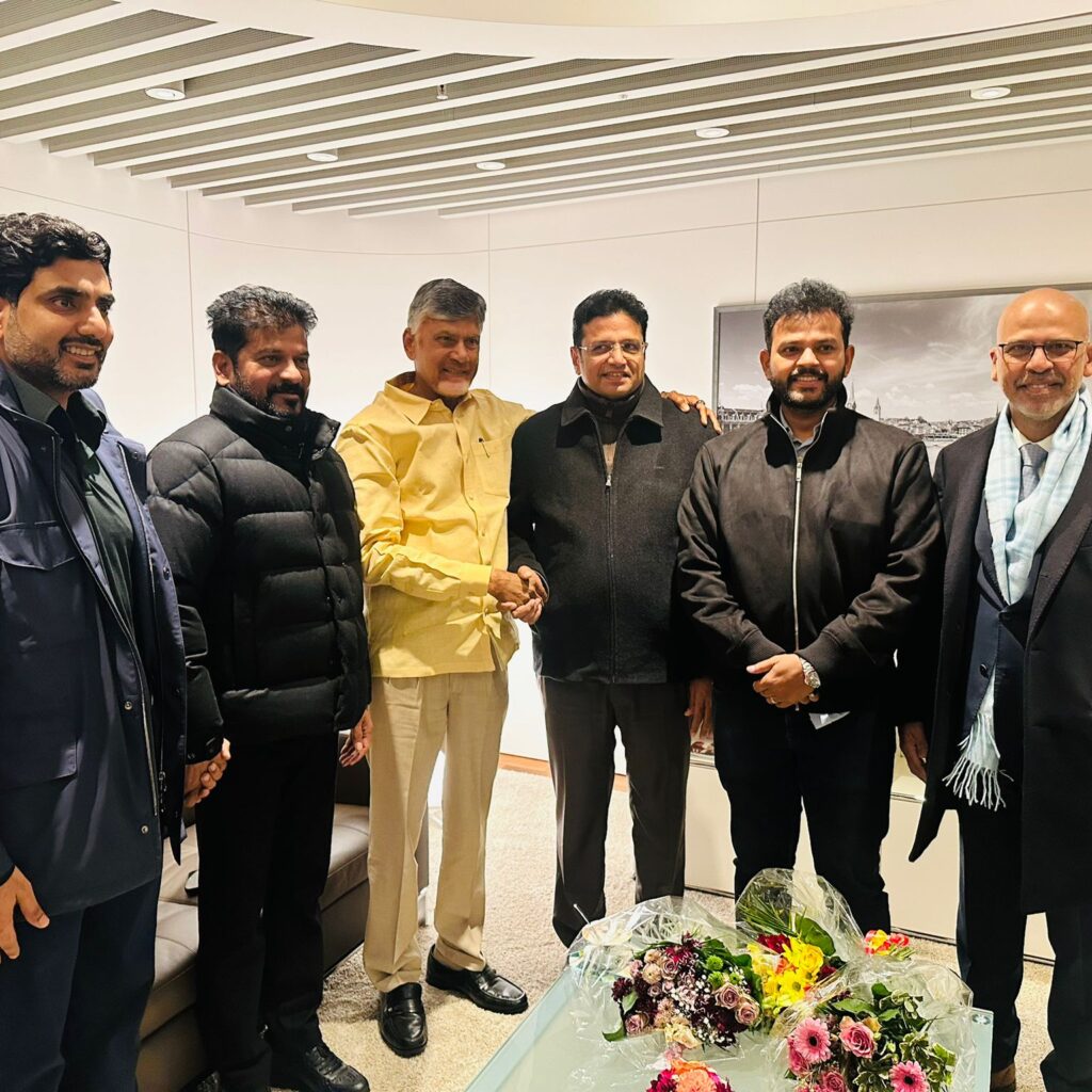 The Telangana Rising delegation led by Chief Minister   A Revanth Reddy landed in Zurich, Switzerland