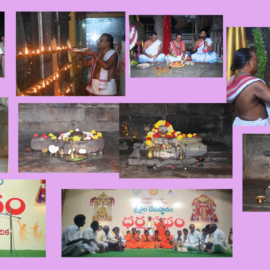 శ్రీశైల దేవస్థానంలో అలరించిన పూజలు