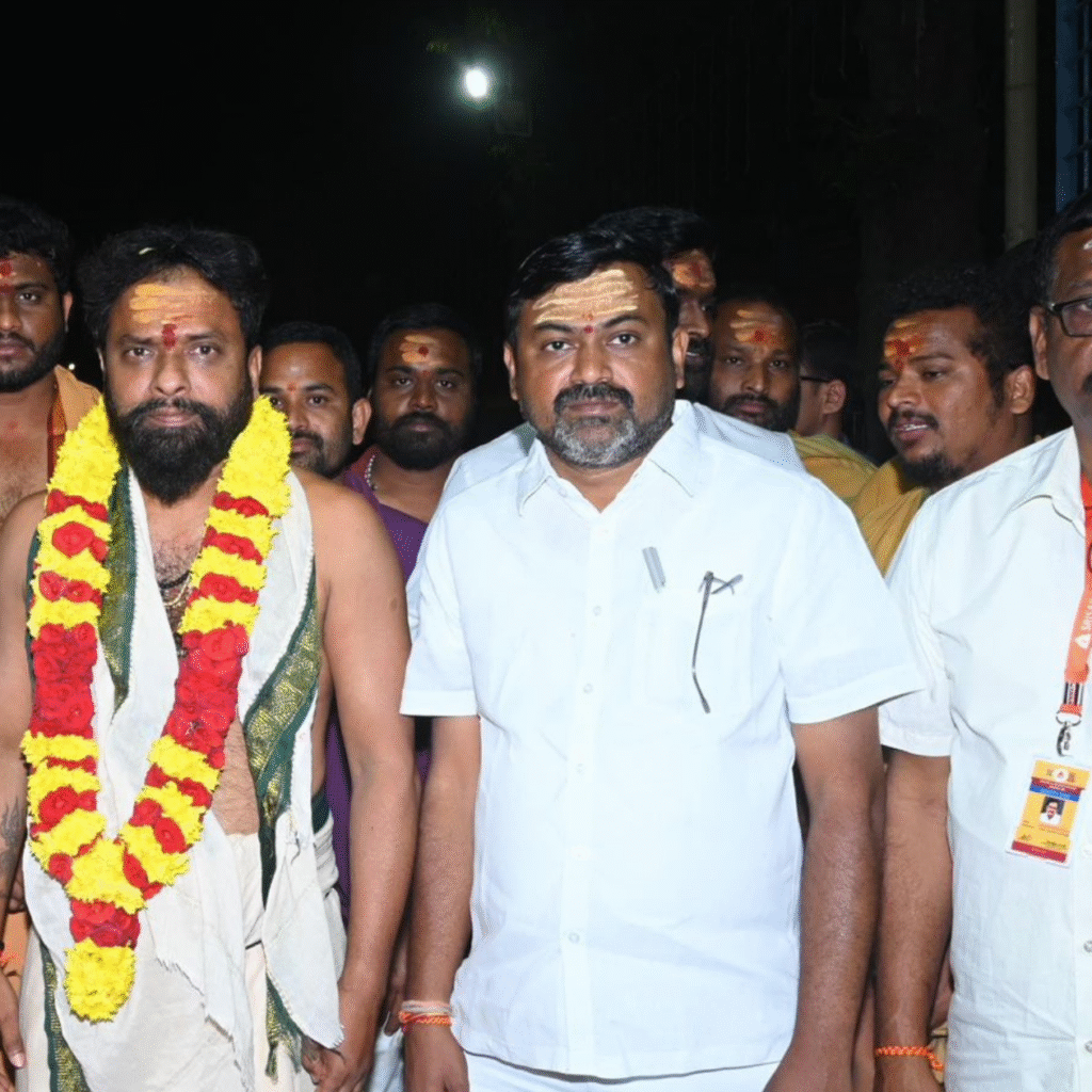 Minister  Vasamsetti Subash visited Srisaila Devasthanam