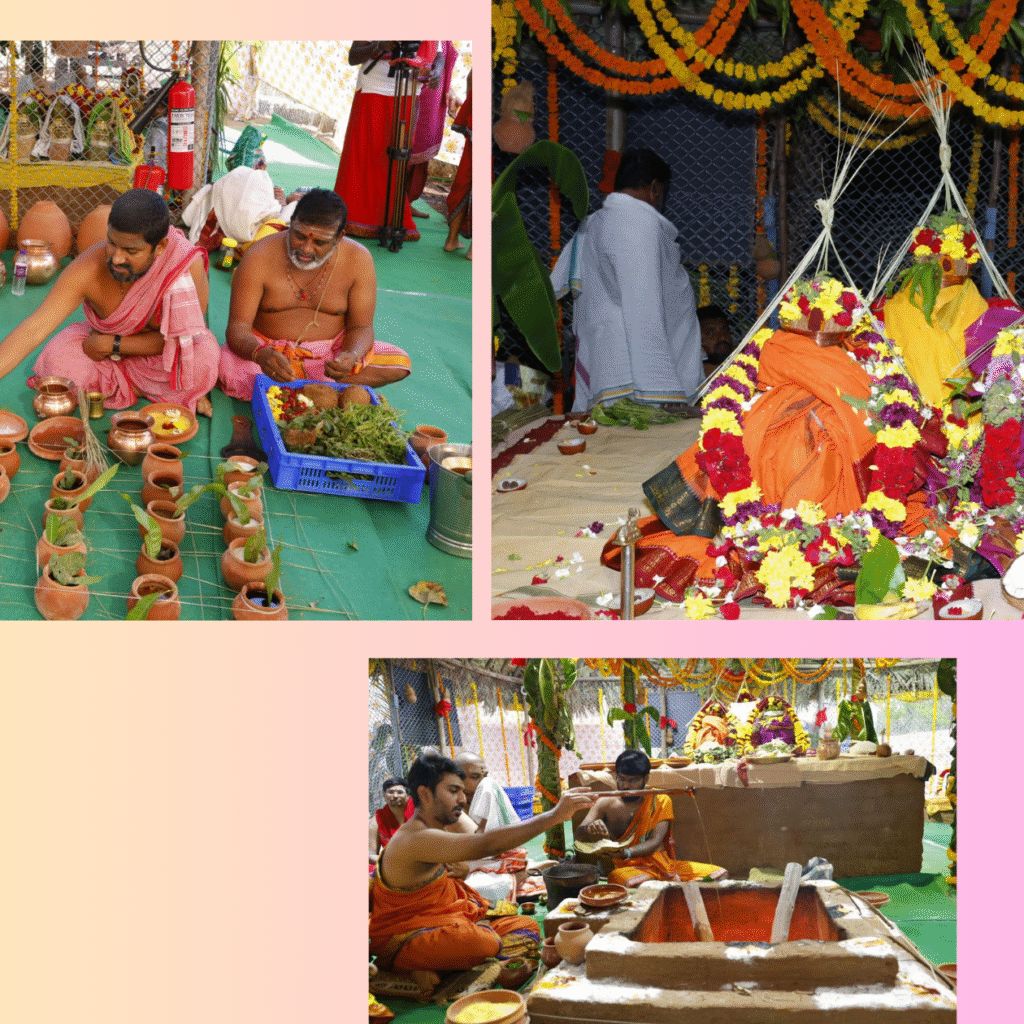 ఫాలధార – పంచధార వద్ద శ్రీ శారదాంబా సహిత జగద్గురు ఆదిశంకరాచార్యుల నూతన విగ్రహ ప్రతిష్ఠా కార్యక్రమానికి ఏర్పాట్లు పూర్తి