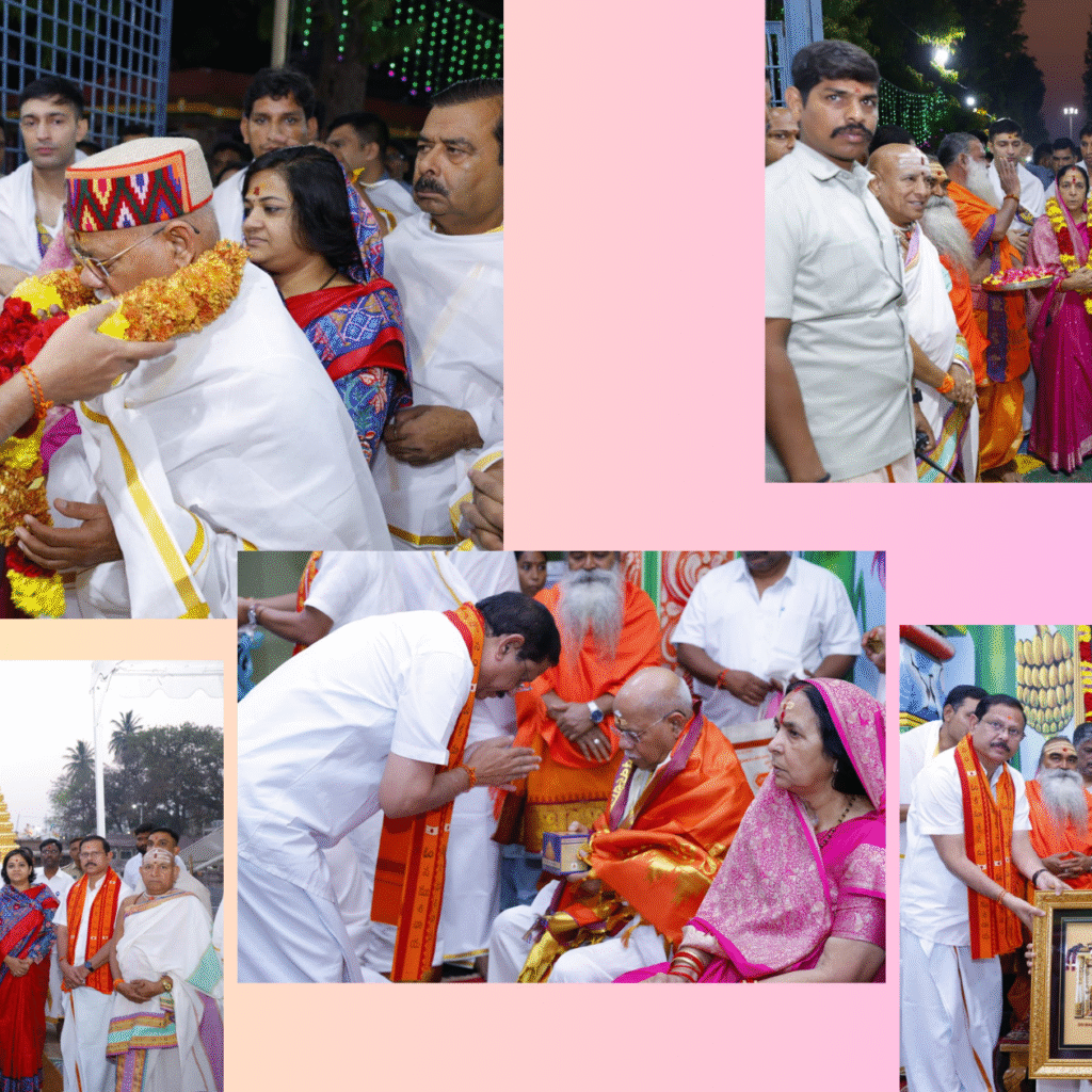 Shiv Pratap Shukla , Governor of Telangana  State visited  Srisaila Temple