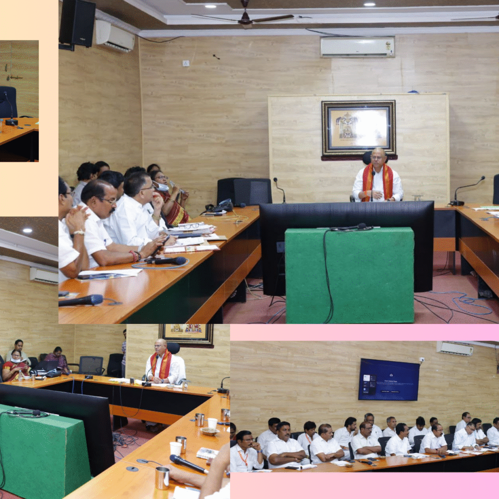 తగు  కాల పరిమితితో  తదనుగుణంగా సౌకర్యాలను మెరుగుపర్చాలి-ఈ ఓ శ్రీనివాసరావు