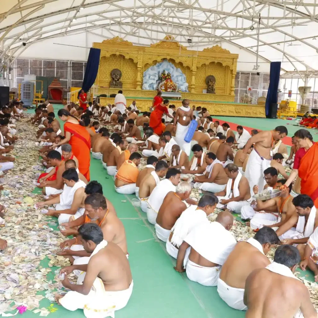 హుండీల లెక్కింపు ద్వారా  శ్రీశైల  దేవస్థానానికి రూ.4,83,22,554/- లు నగదు రాబడి-ఈ ఓ