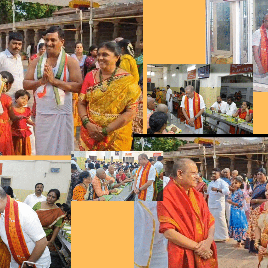 భక్తులతో నేరుగా మాట్లాడి ఏర్పాట్లపై  అభిప్రాయాలు తెలుసుకున్న ఈ ఓ