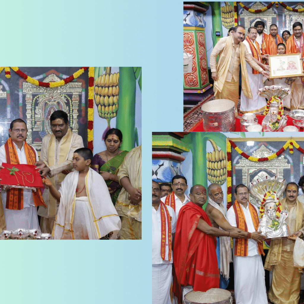 సుమారు కోటి రూపాయల విలువైన బంగారు ఆభరణాలు, వెండి వస్తువుల సమర్పణ