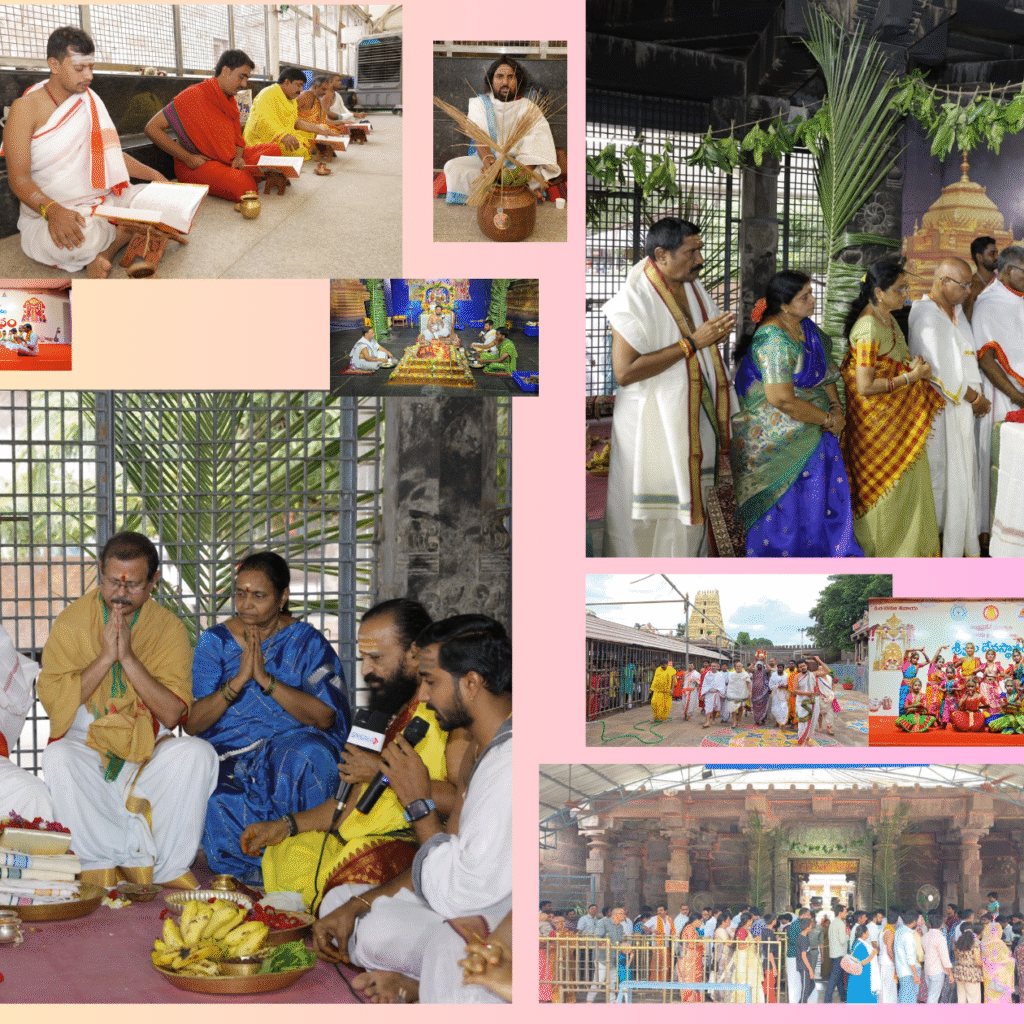 శ్రద్ధగా కొనసాగుతున్న వరుణయాగ సహిత సహస్రఘటాభిషేకం విశేష పూజలు