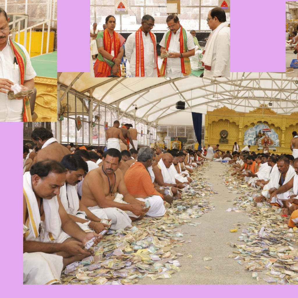 హుండీల లెక్కింపు ద్వారా శ్రీశైల దేవస్థానానికి రూ. 5,88,89,846/-లు నగదు రాబడి