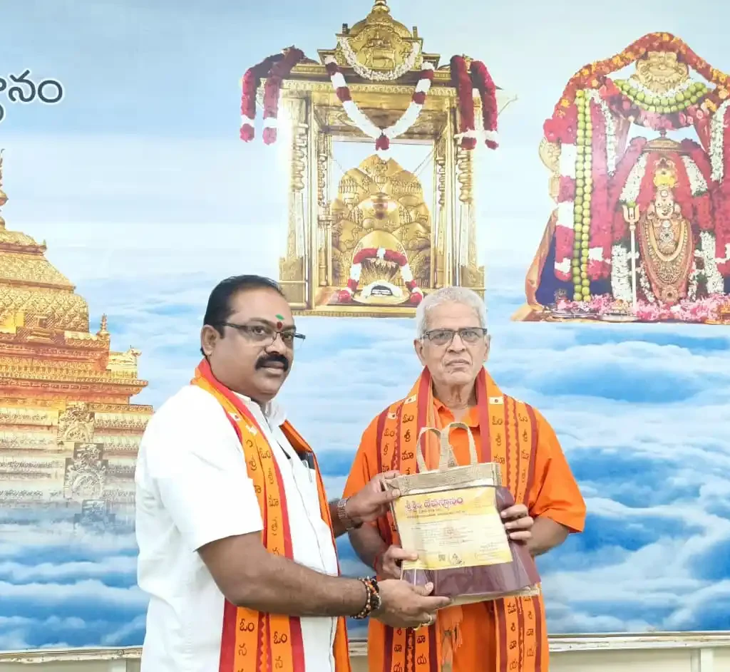 అన్నప్రసాద వితరణ పథకానికి డి. విష్ణు కుమార్, కృష్ణా జిల్లా విరాళం